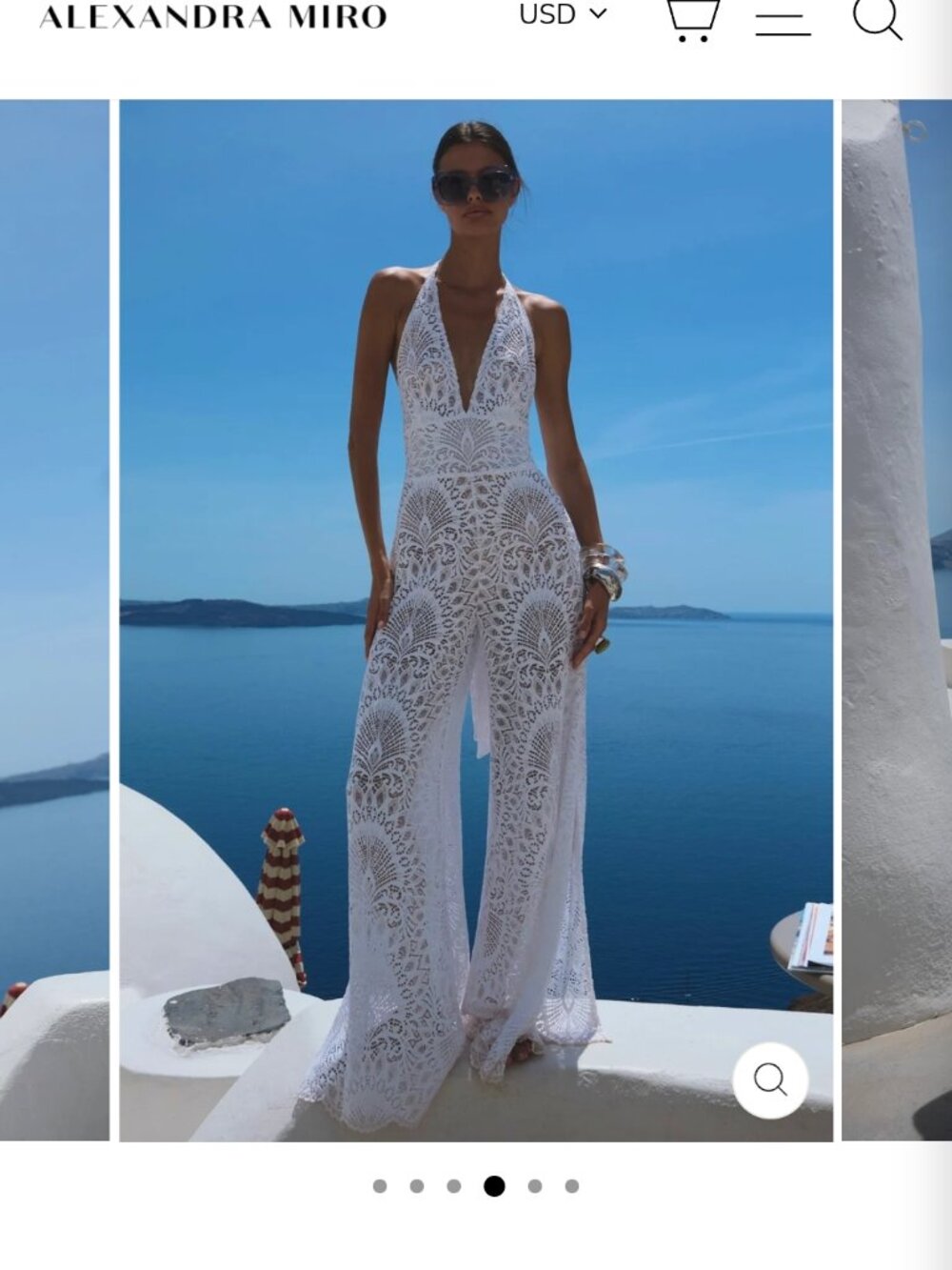 Alexandra Miro White Jumpsuit
